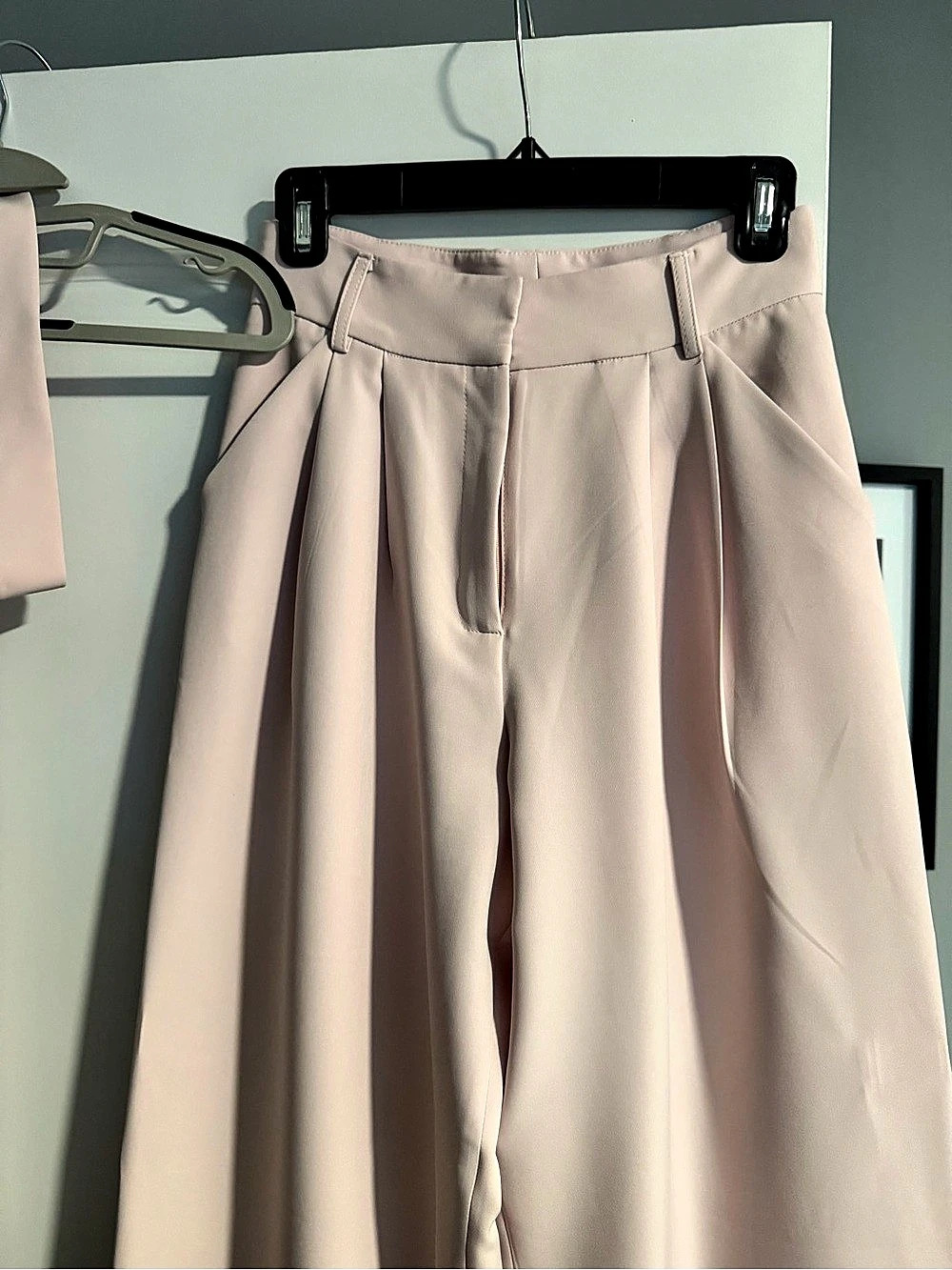 Milly Nash Cady Pants Wide Leg Pink